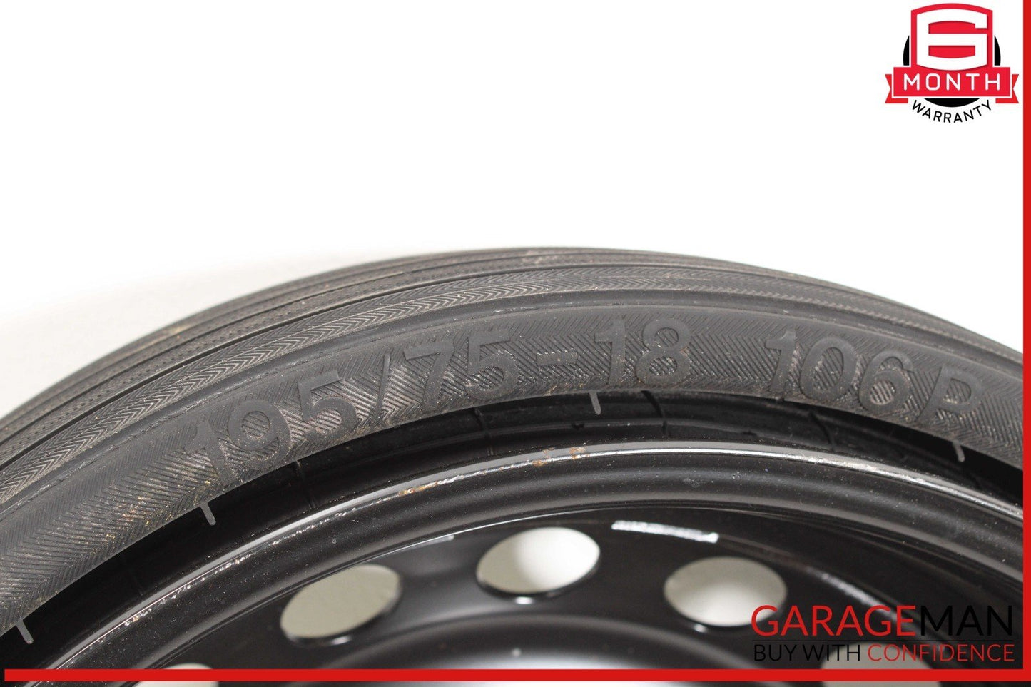 09-17 Audi Q5 Emergency Spare Wheel Rim Tire 6Jx18H2 ET36 OEM