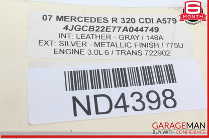 06-13 Mercedes W251 R320 GL450 Front Right Passenger Side Seat Belt Buckle OEM