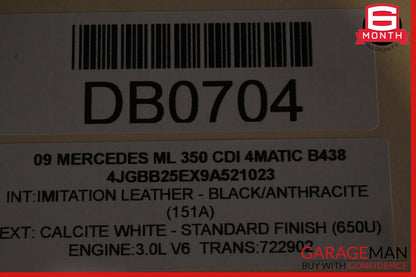 06-11 Mercedes W164 ML350 Diesel Fuel Tank Reservoir Assembly 1644710501 OEM