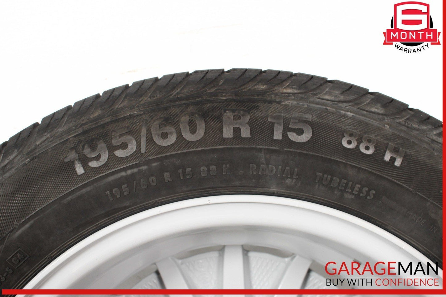 85-93 Mercedes W201 190E 190D Right or Left Wheel Tire Rim 6Jx15H2 ET49 OEM