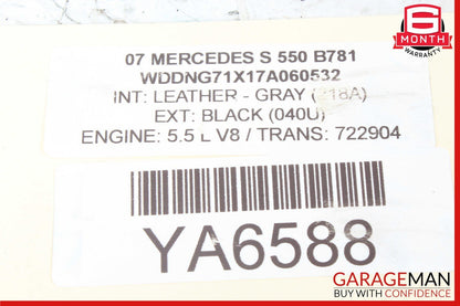 07-09 Mercedes W221 S550 S63 CL550 Brake Booster Master Cylinder 2214300430 OEM