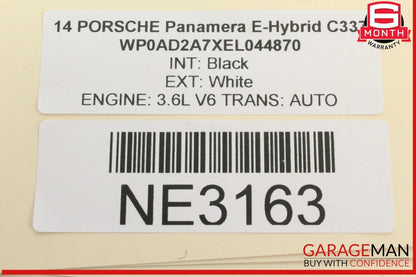 10-16 Porsche Panamera 970 E-Hybrid Front Left Driver Side Exterior Door Handle