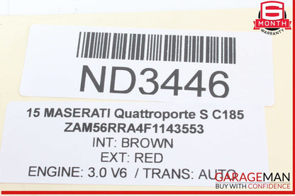 14-17 Maserati Quattroporte S Front Right Side Exterior Door Handle Assembly OEM