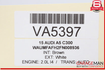 13-17 Audi A5 Q5 Front Left or Right Side Seat Headrest Head Rest Brown OEM