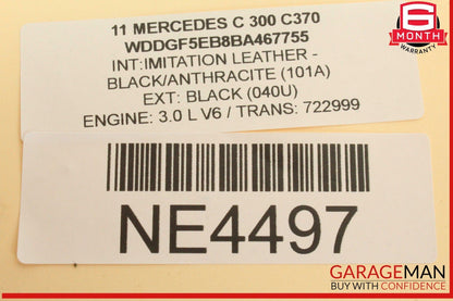 08-11 Mercedes W204 C300 C63 AMG AC A/C Heater Temperature Climate Control OEM