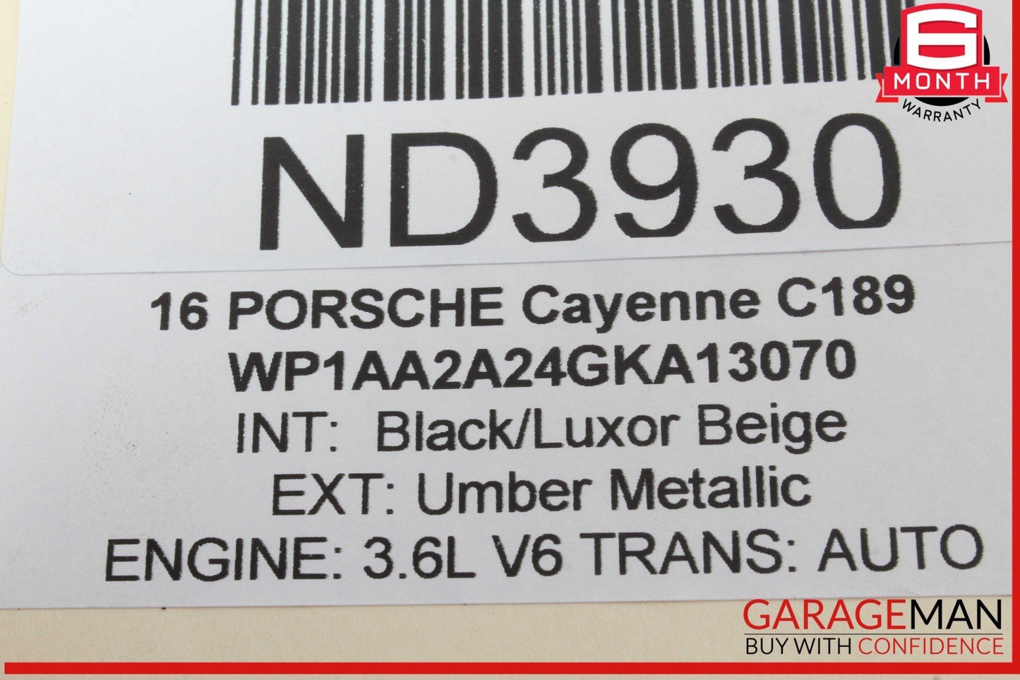 11-18 Porsche Cayenne 958 3.6L Engine Motor Camshaft Adjuster Housing OEM