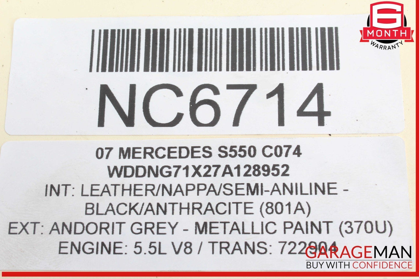 07-11 Mercede W221 S550 Left Driver Side Exhaust Manifold 2731401709 OEM