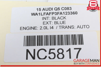 13-17 Audi Q5 Front Right Passenger Side Door Rear View Mirror Blue OEM