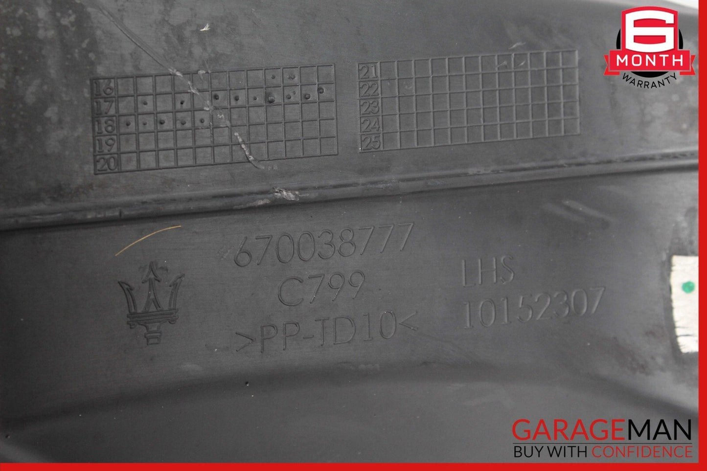 14-19 Maserati Ghibli Left Driver Side Air Vent Duct Trim Panel Cover OEM