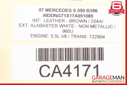 07-13 Mercedes W221 S400 S550 Front Left or Right Side Air Shock Absorber Strut