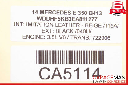 08-16 Mercedes W212 E350 C300 C350 Front Right Door Window Regulator Motor OEM