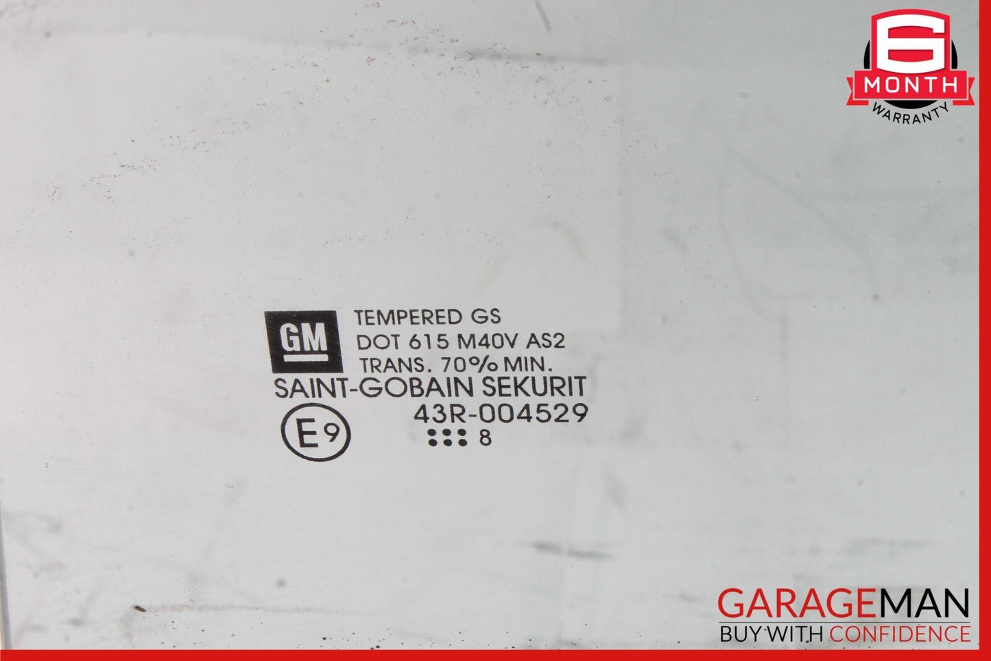 05-11 Cadillac STS Rear Left Driver Side Door Window Glass OEM