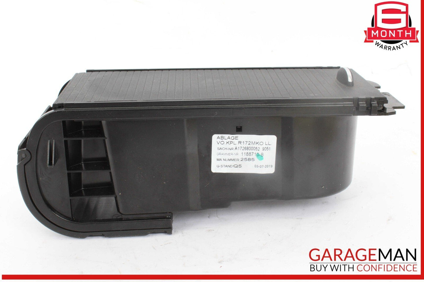 12-20 Mercedes R172 SLC43 AMG SLC300 Center Console Roller Storage Cup Holder