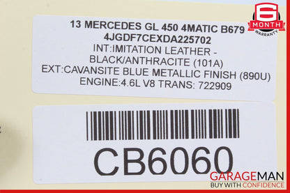12-15 Mercedes X166 GL450 ML550 Window Regulator Motor Front Right Side OEM