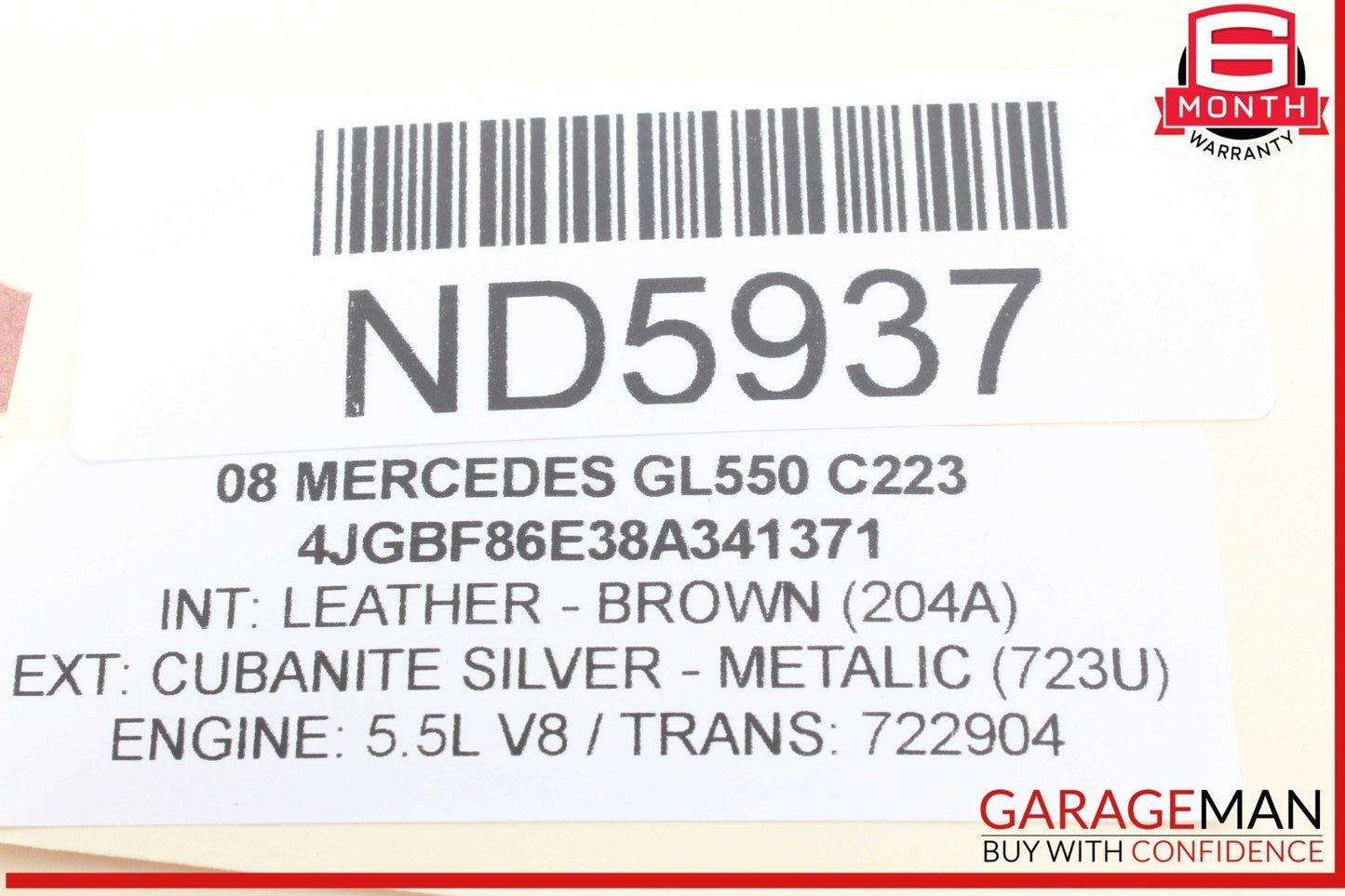 06-13 Mercedes X164 GL550 ML63 R500 Rear A/C Heater Climate Control Switch OEM