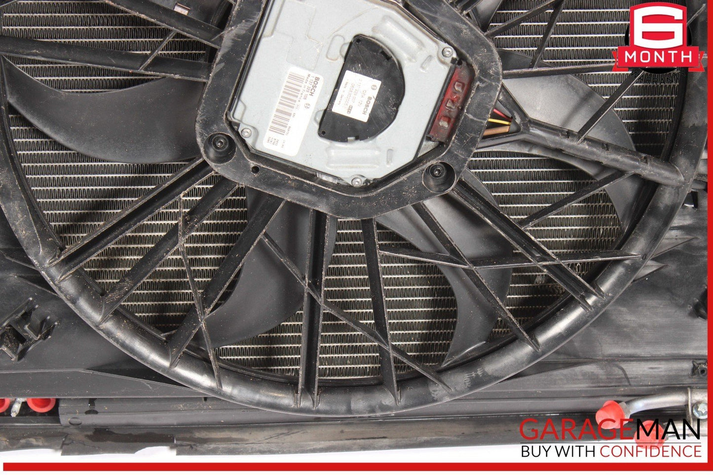 03-09 Mercedes W211 E320 Engine Motor Cooling Fan Radiator A/C Condenser Assy