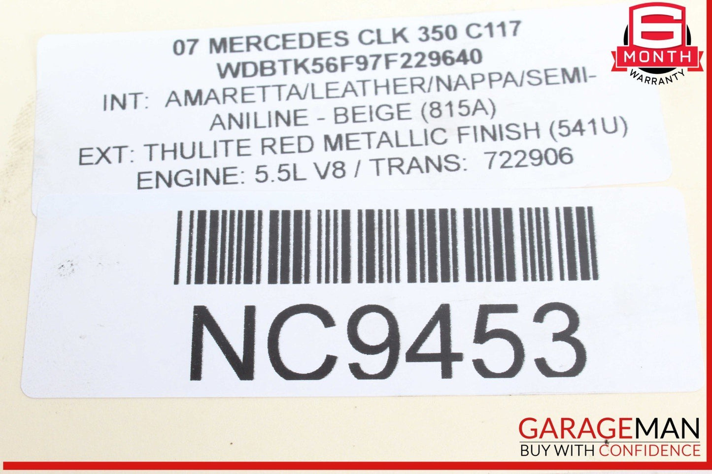 05-13 Mercedes W209 CLK350 ML350 Front Left Side Engine Timing Chain Cover Plate