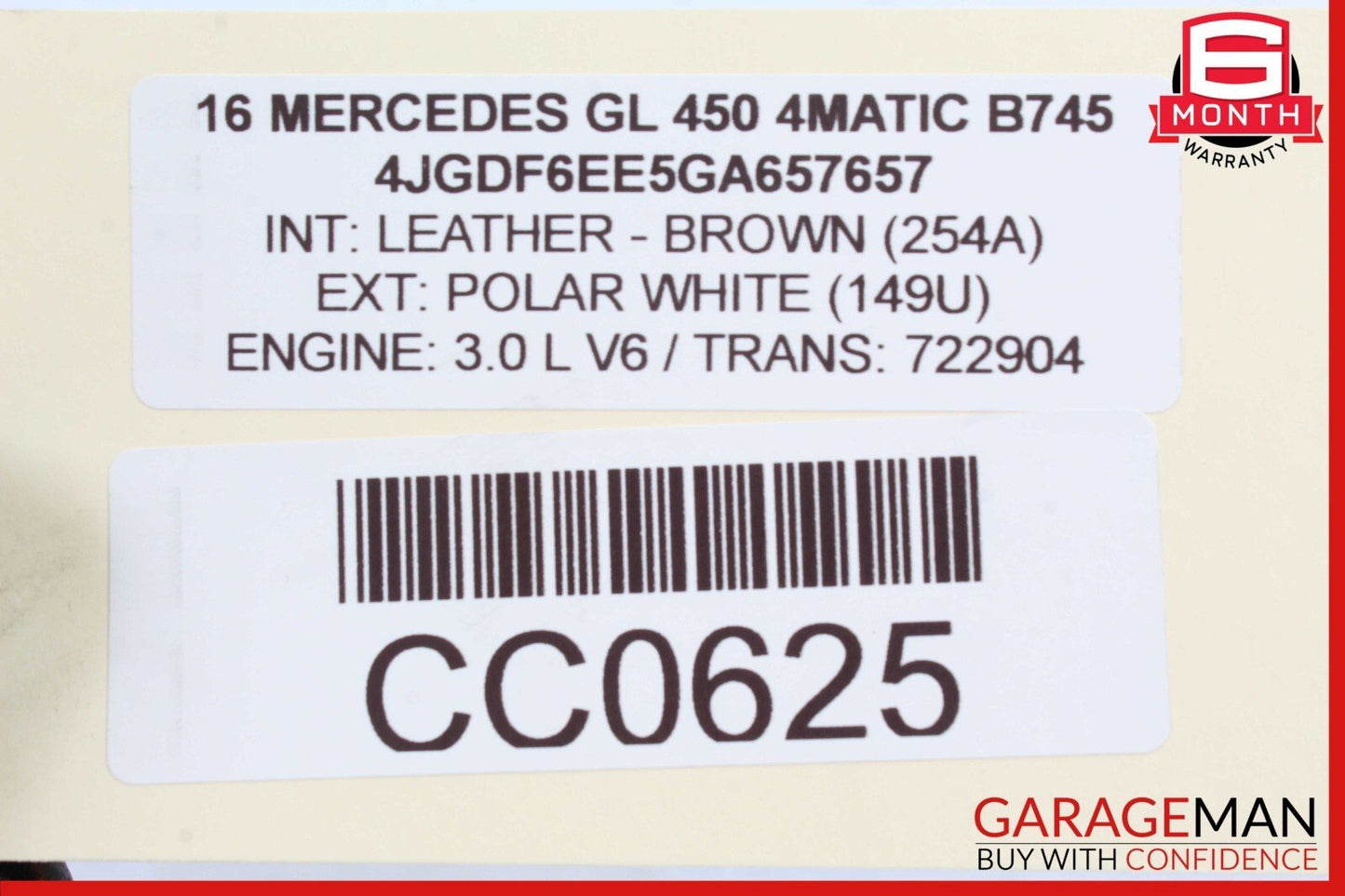 13-16 Mercedes W166 GL450 Rear A/C AC Heater Blower Motor Fan Unit Assembly OEM