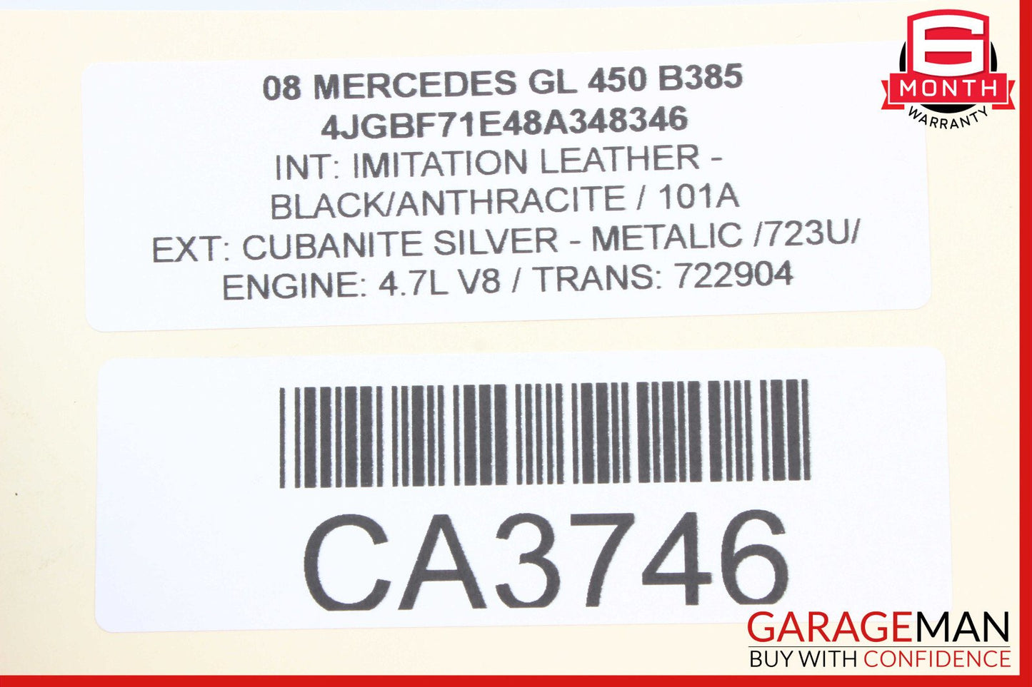 06-12 Mercedes X164 GL450 ML350 Rear Left Side Door Wire Harness 1645402307 OEM