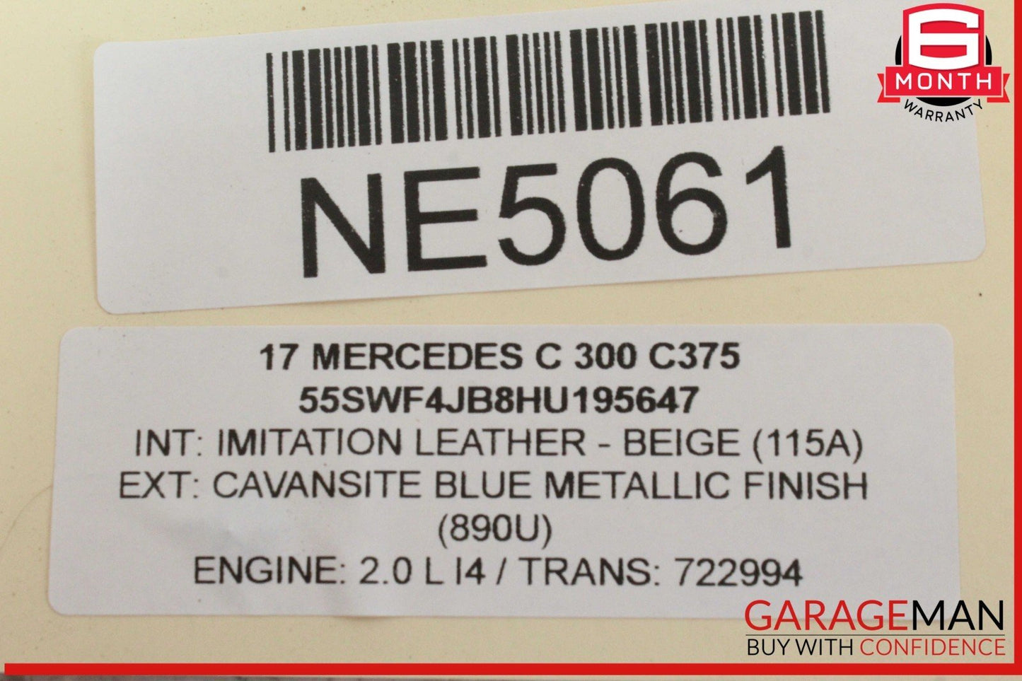 15-21 Mercedes W205 C300 Multi Media Radio Navigation Control Switch w/ Clock