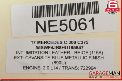 15-21 Mercedes W205 C300 Multi Media Radio Navigation Control Switch w/ Clock