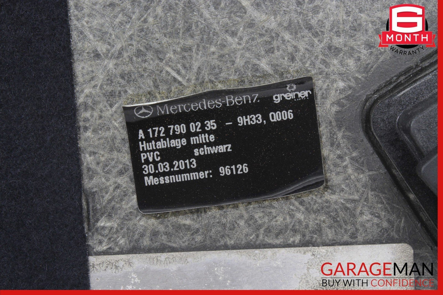 12-20 Mercedes R172 SLK250 SLC300 Convertible Top Roof Rear Cover Panel Trim OEM