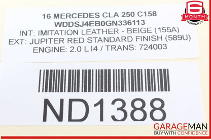 14-19 Mercedes W117 CLA250 SAM Fuse Relay Junction Box 2469067100 OEM