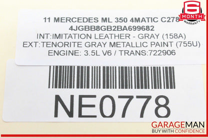 05-12 Mercedes W164 ML350 MATIC R350 Engine Motor Coolant Water Pump Assembly