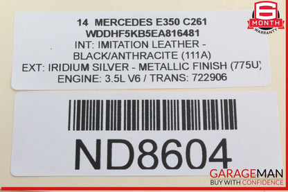 10-13 Mercedes W212 E350 Front Left Side Dashboard Dash Airbag Air Bag OEM
