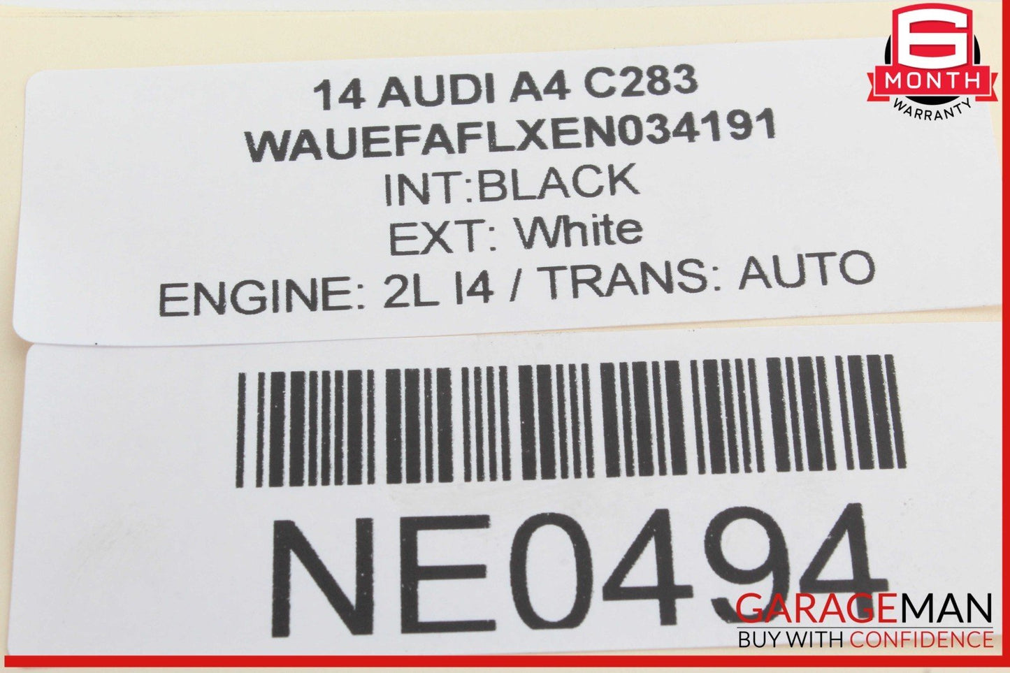 08-18 Audi A4 S4 Q5 A5 Front Left Driver Side Exterior Door Handle White OEM