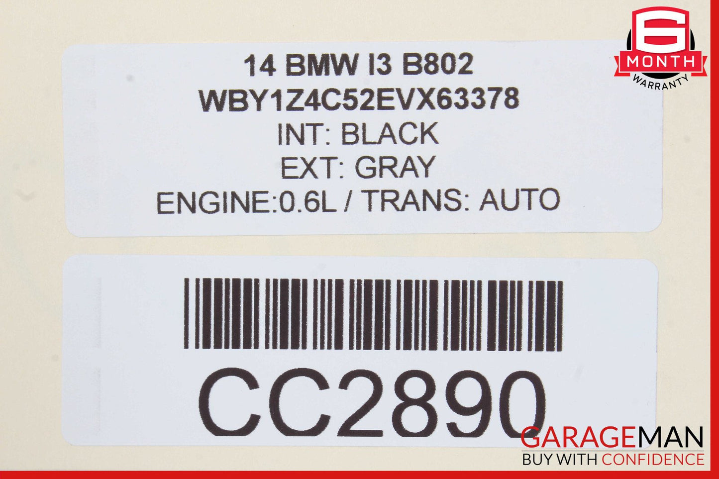 14-21 BMW i3 I01 Rear Bumper Reinforcement Impact Bar Rebar Beam OEM