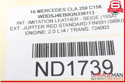 14-20 Mercedes W117 CLA250 Rear Left or Right Side Suspension Lower Control Arm
