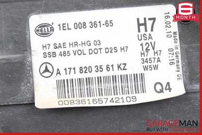 05-11 Mercedes R171 SLK350 Front Left Side Headlight Head Light Lamp Bi Xenon