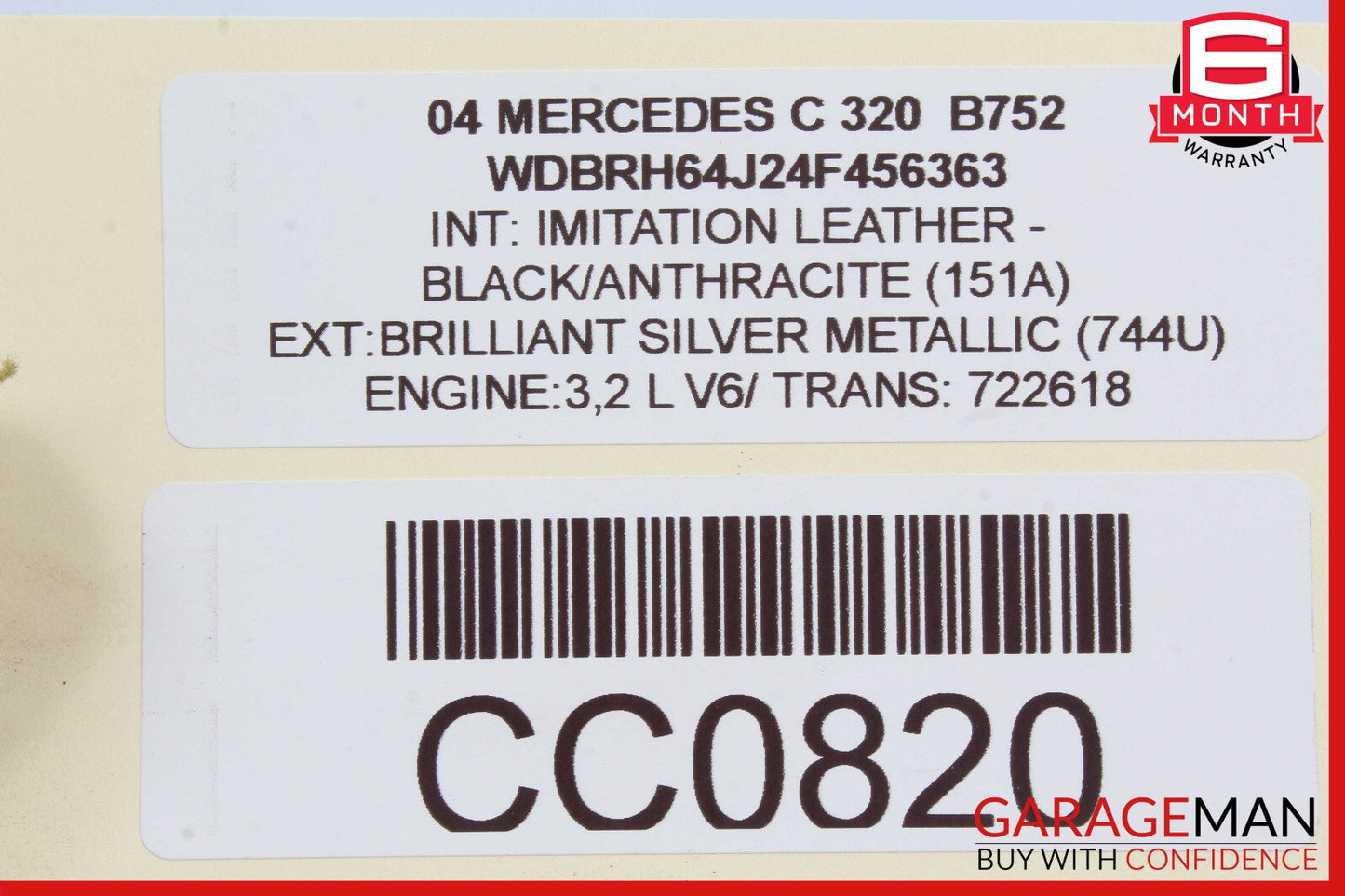 01-07 Mercedes W203 C240 C320 Front Right Headlight Support Bracket OEM