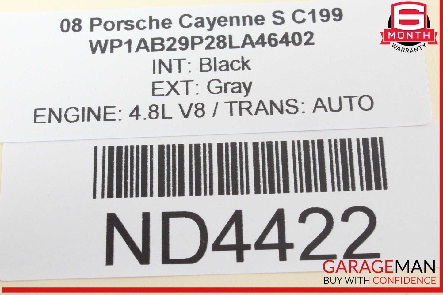 03-10 Porsche Cayenne S 955 957 Rear Left Driver Side Exterior Door Handle OEM