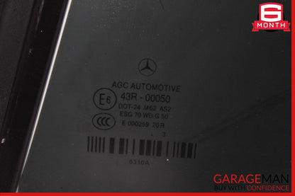 11-17 Mercedes W207 E350 E550 Rear Left Side Quarter Window Glass Tinted OEM