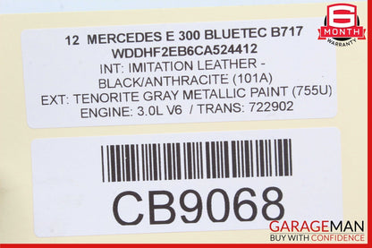 10-18 Mercedes W212 E350 Rear Right Side Spindle Knuckle Hub w/ Rotor Disc OEM