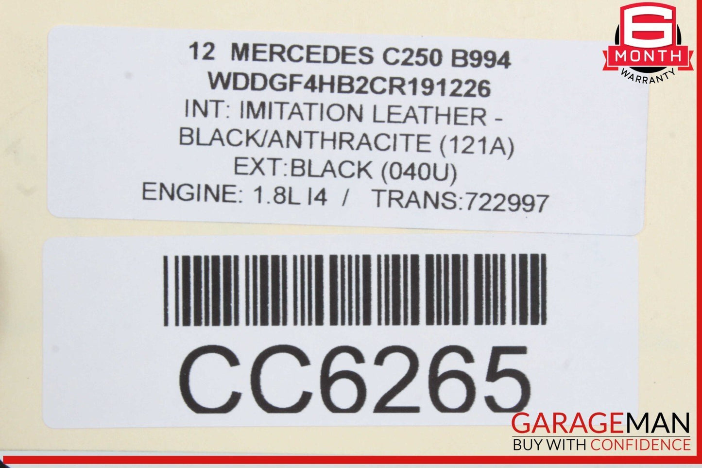 08-14 Mercedes W204 C250 C300 RWD Power Steering Rack and Pinion Assembly OEM