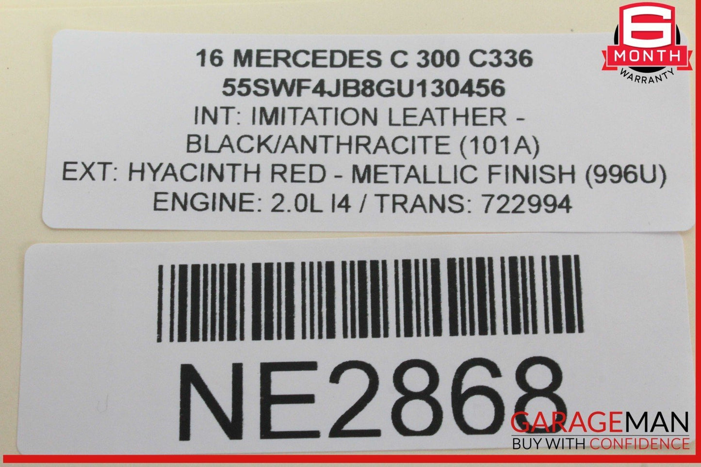 15-20 Mercedes W205 C300 C350e Front Left Side Door Window Regulator Motor OEM