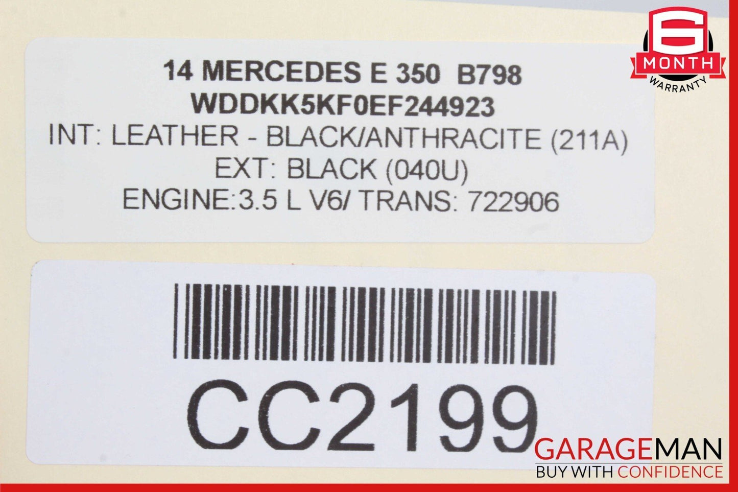 14-17 Mercedes W207 E350 E550 E400 Base Front Bumper Cover Assembly Black OEM