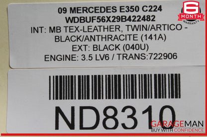 03-09 Mercedes W211 E350 E320 E500 Front Left Side Wing Fender Panel OEM