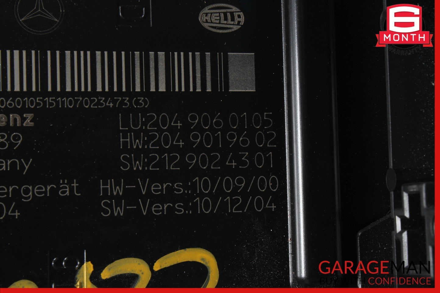 10-14 Mercedes W204 C250 C300 C350 Rear Fuse Relay Box 2049060105 OEM