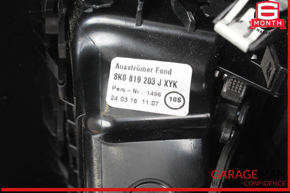 09-17 Audi SQ5 Q5 Rear Center Console AC A/C Air Vent Panel Black 8K0864376 OEM