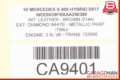 07-13 Mercedes W221 S400 S550 Rear Left Door Lock Latch Actuator Keyless Go OEM