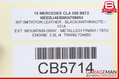14-19 Mercedes W117 CLA250 Front Right Side Door Window Regulator Motor Unit OEM