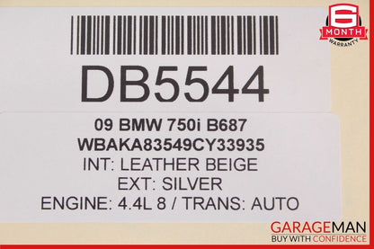 09-15 BMW 750I 750LI F01 F02 Front Left Driver Side Interior Door Panel Assy