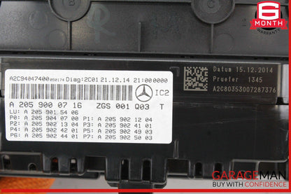 15-18 Mercedes W205 C300 Speedometer Instrument Cluster Gauge 2059000716 OEM