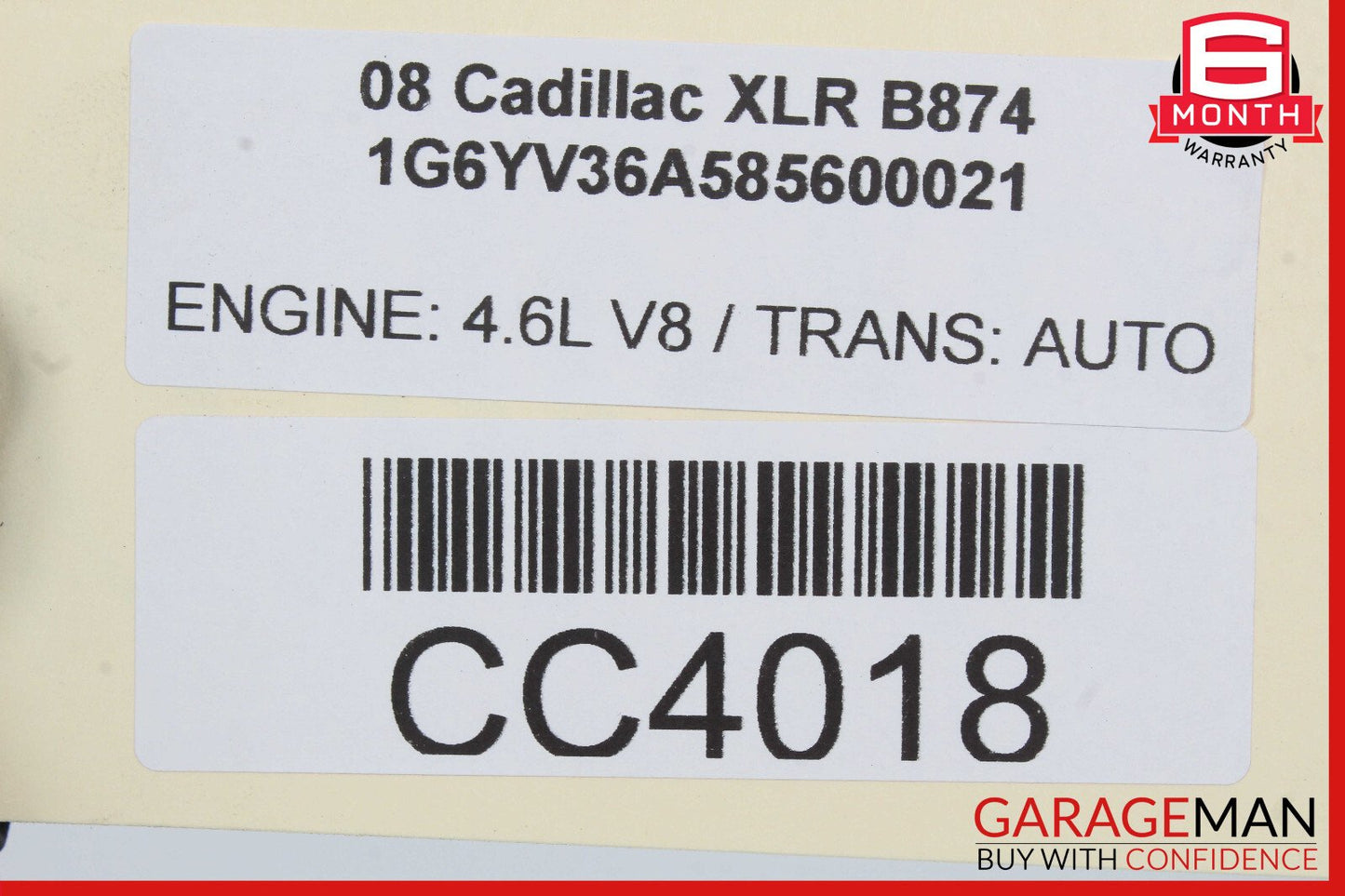 04-09 Cadillac XLR Quarter Panel Rear Left Driver Side 10355380 OEM