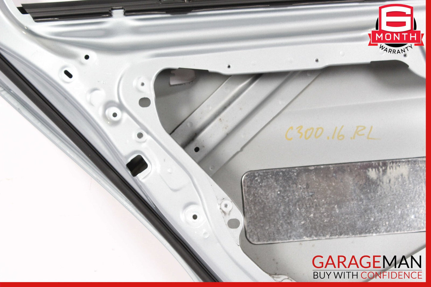15-21 Mercedes W205 C300 Sedan Rear Left Side Exterior Door Shell Silver OEM