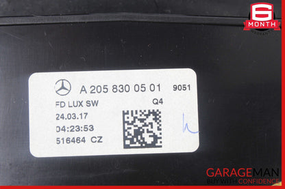 15-20 Mercedes W205 C300 C350e Rear Center Console AC Air Vent Trim OEM